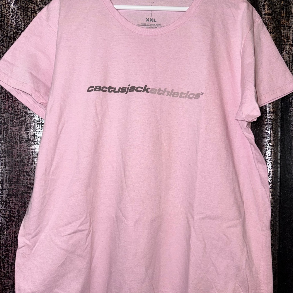 Brand New Women’s Cactus Jack Athletics Pink T-Shirt